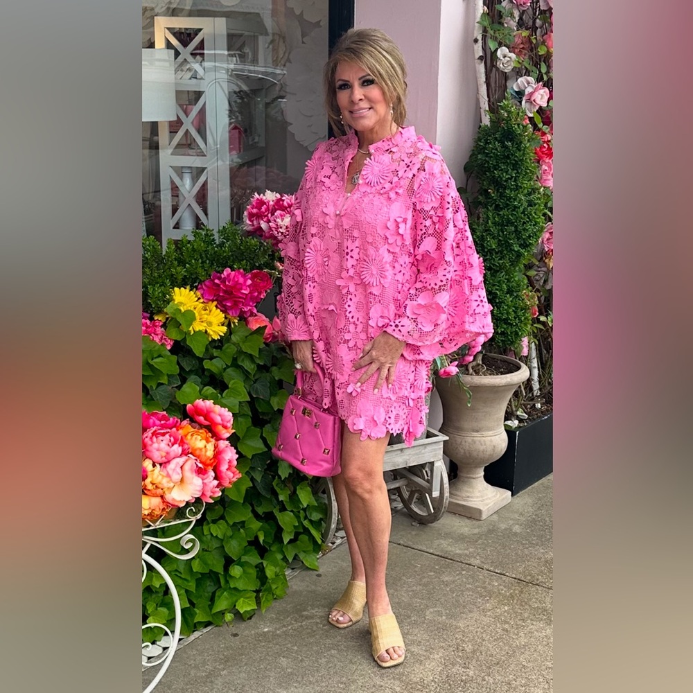 Crochet Lace caftan dress